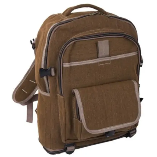 Rugged Backpack Brown Front